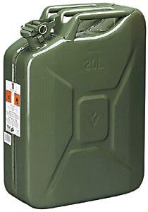 Kanister 20 litrowy, z blachy stalowej