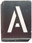 Szablony liter A-Z wykonane z blachy ocynkowanej